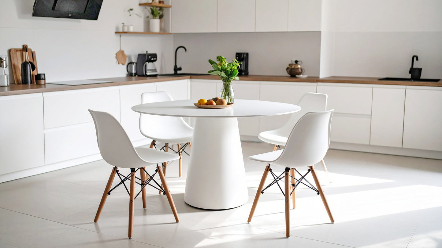 Minimalist Round dining table |Minimalistische eettafel |Minimalistisch design eettafel | Metalen eettafel | strakke eettafel | Minimalistische Esstische | Esstisch aus Metall | minimal design eettafel | Mesas de comedor minimalistas | Minimalist design dining tables |