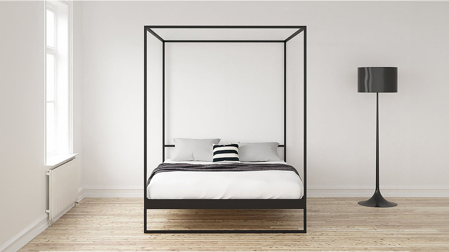 Hemelbed | Minimalistisch design hemelbedden | Hemelbed metaal | Stalen Hemelbed | Metalen hemelbed frame zwart | Modern design hemelbed |
Minimalistische Himmelbetten | Metallbetten | Camas dosel minimalistas | |Canopy bed black 160x200cm