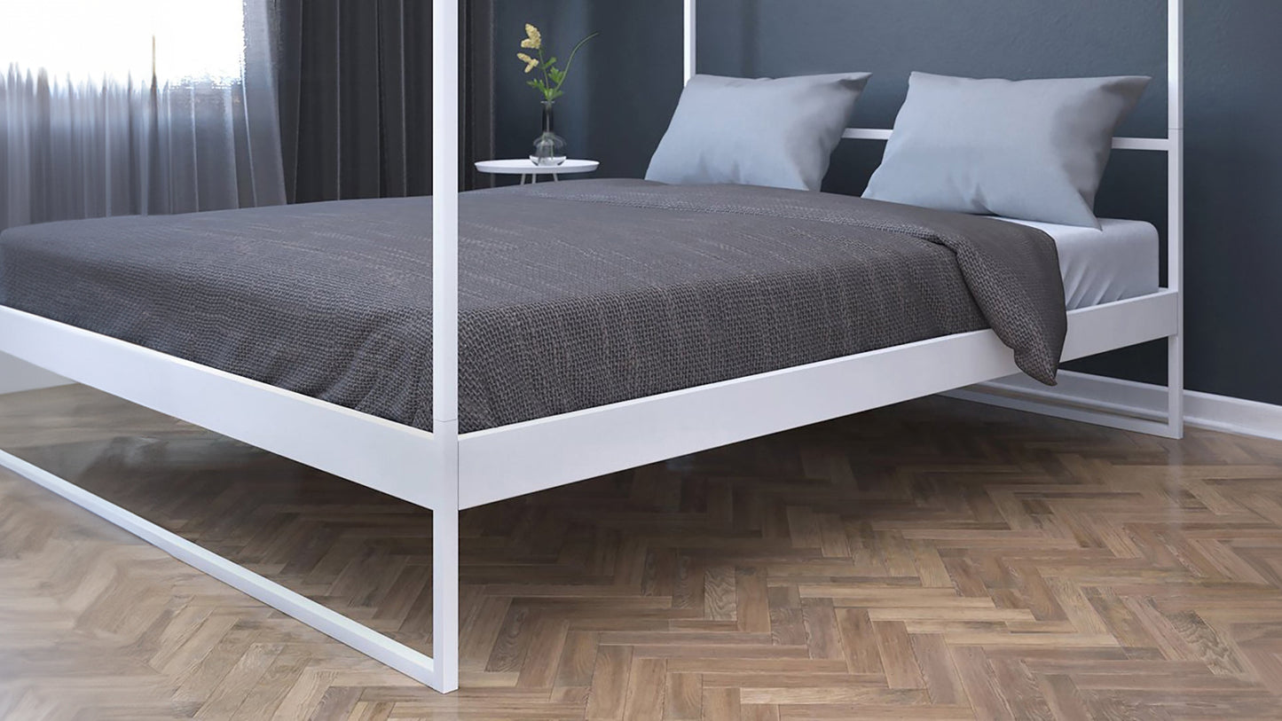 Hemelbed wit 160x200cm | Modern hemelbed | Minimalistisch design  hemelbedden |Hemelbed metaal  | Stalen Hemelbed |
Minimalistische Himmelbetten | Metall Himmelbett Weiss| Camas dosel minimalistas