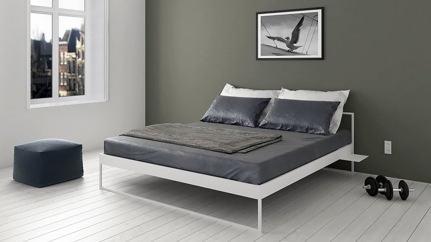 Minimalistische design bedframes op maat | metalen bedframe wit 160x200cm | Modern design bed | Metallbetten | Stahlbetten Weiss  |Minimalistische Betten | Minimalist design beds | Camas minimalistas| 