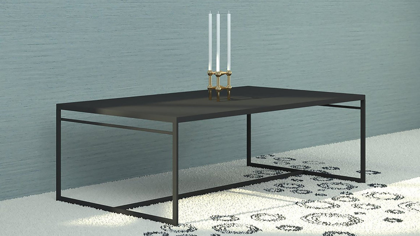 Metalen salontafel 120x70cm zwart | |Minimalistisch salontafel metaal zwart  | Minimalistische Betten | Minimalistische Couchtisch Schwarz 120x70m|  Mesa de centro minimalista metal negro 120x70cm