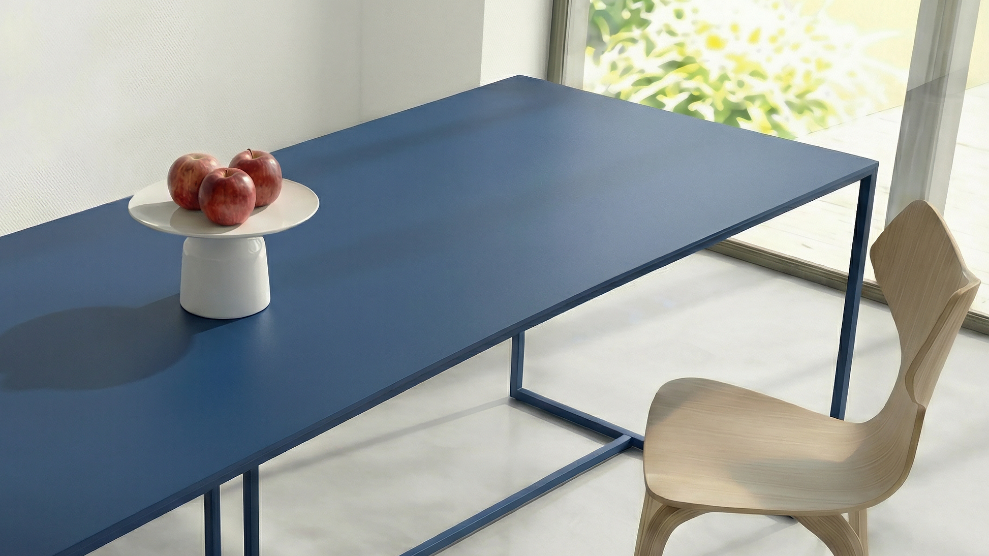 Minimalistische blauwe metalen eettafel met strak design in moderne eetkamer – duurzame metalen tafel met minimalistisch design.
|
Minimalist blue metal dining table with clean lines in a modern interior – durable metal table with minimalist design.
|
Minimalistischer blauer Metall-Esstisch mit klaren Linien in modernem Interieur – langlebiger Metalltisch im minimalistischen Design.
|
Mesa de comedor azul de metal con diseño minimalista en interior moderno – mesa metálica duradera de estilo minimalista.