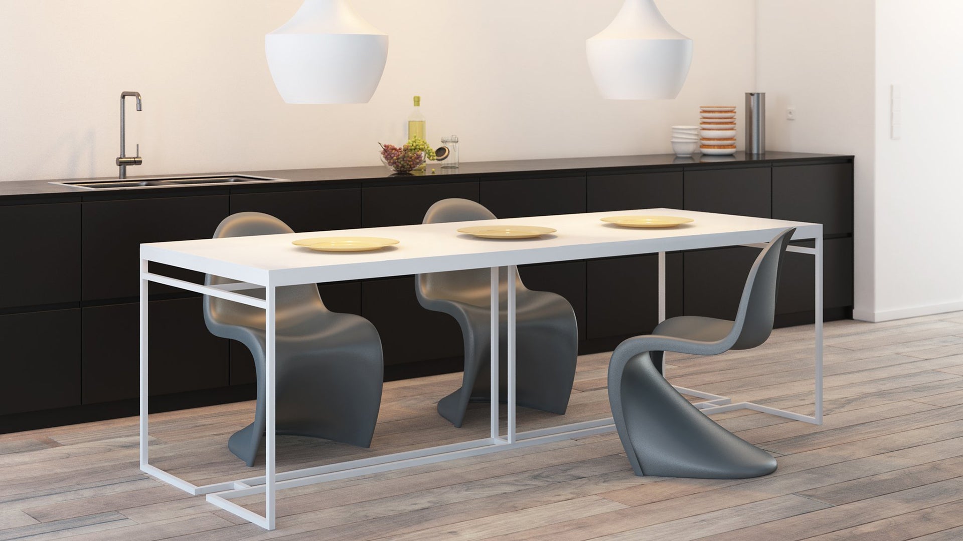 Minimalistisch design eettafel | Metalen eettafel | strakke eettafel | Minimalistische Esstische | Esstisch aus Metall | minimal design eettafel | Mesas de comedor minimalistas | Minimalist design dining tables | 